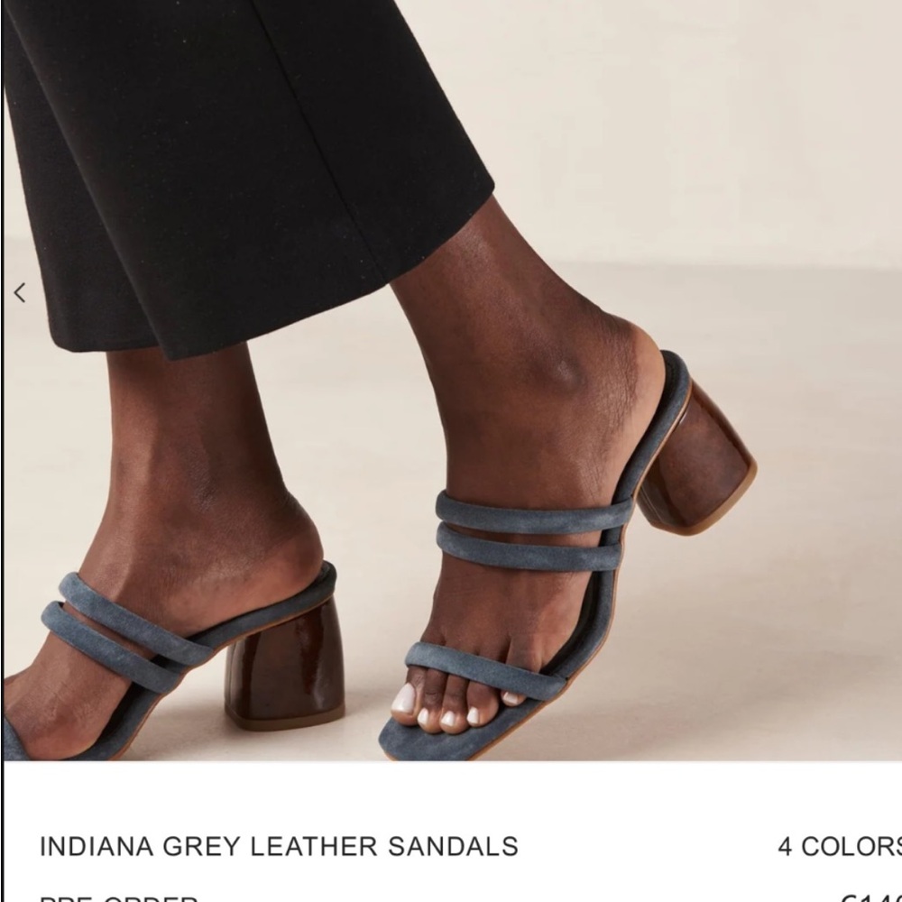 ALOHAS Deep Burgundy Leather Sandals